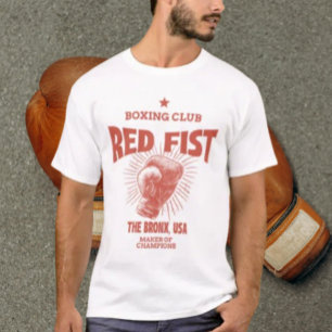 Camiseta Clube de Boxe Punho Vermelho