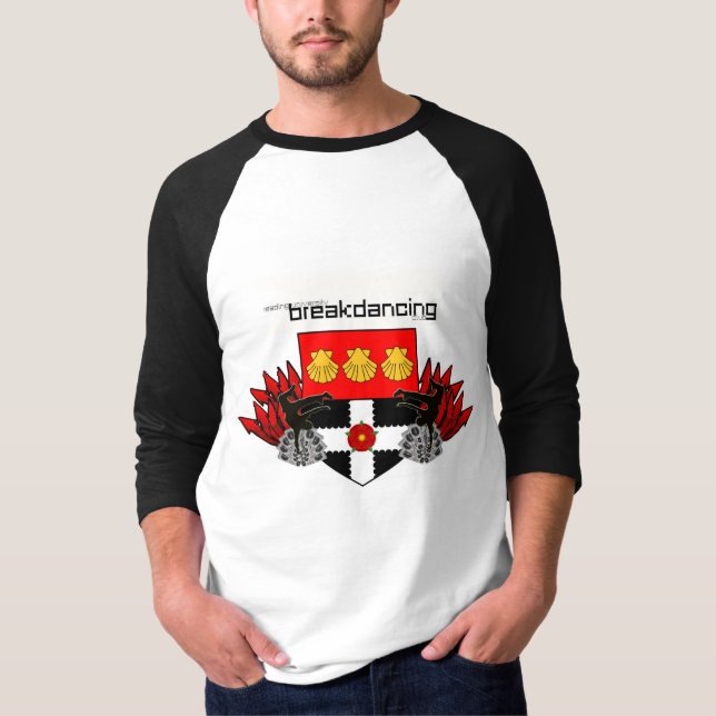 Camiseta Clube de Breakdance da universidade de leitura (Frente)