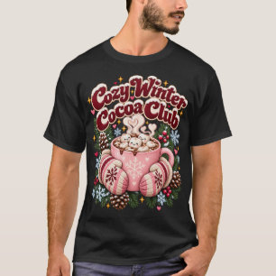 Camiseta Clube de Cacau Quente de Inverno Aconchegante Fest