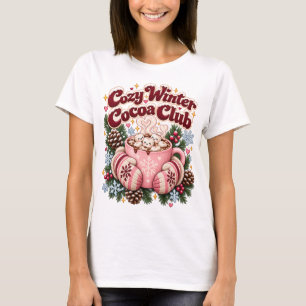 Camiseta Clube de Cacau Quente de Inverno Aconchegante Fest