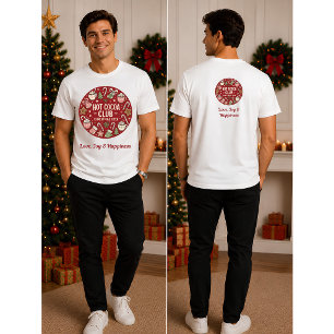 Camiseta Clube de Cacau Quente Natal Aconchegante Vintage F