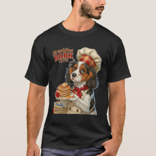 Camiseta Clube de Café da Manhã Bark Chef Cachorro Panqueca