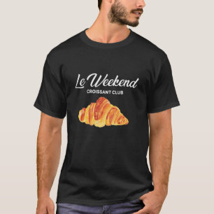 Camiseta Clube de Café Le Weekend Cozinha Francesa Croissan