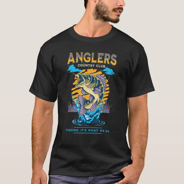 Camiseta Clube de Campo dos Pescadores, Pesca, É o que Faze (Frente)