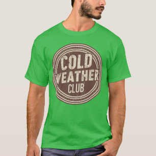 Camiseta Clube de Clima Frio Vintage Arte de Selo Deteriora