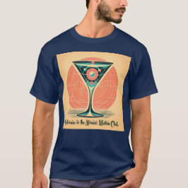 Camiseta Clube de Coquetel Martini Atômico de Entrelaçament