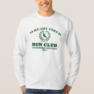 Camiseta Clube de Corrida Já Cansado Engraçado Estético Vin