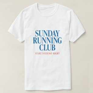 Camiseta Clube de Corrida Motivacional de Domingo