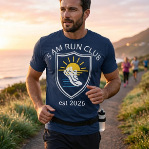 Camiseta Clube de Corrida Personalizado às 5h da Manhã Na