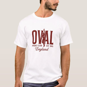 Camiseta Clube de Críquete Oval Inglaterra Fundado em 1845