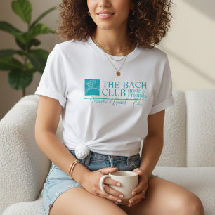 Camiseta Clube de Despedida de Solteira Azul Moderno
