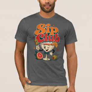 Camiseta Clube de Drinks Coquetel Retro