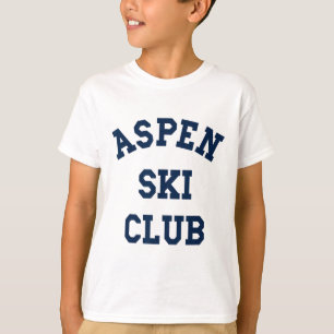 Camiseta Clube de Esqui Aspen Colorado Montanha Viagem Esqu
