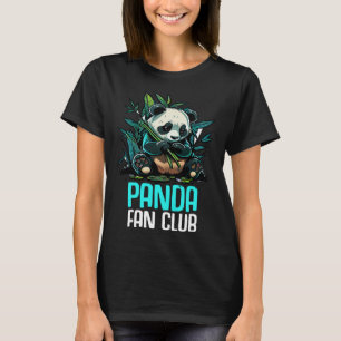 Camiseta Clube de Fã de Panda Panda Zoológico Crianças Meni