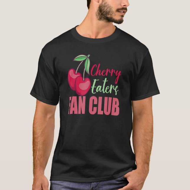 Camiseta Clube de Fãs Comedores de Cereja   Fruta Cereja    (Frente)