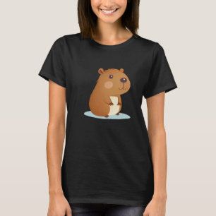 Camiseta Clube de Fãs de Capivara e Crianças de Capivara Fo