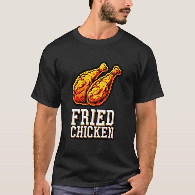 Camiseta Clube de Fãs de Frango Frito Delicioso (Frente)