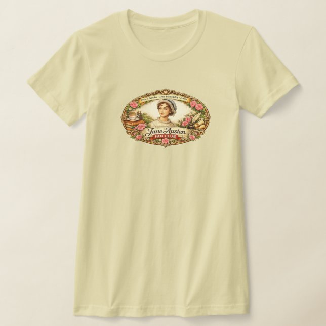 Camiseta Clube de fãs de Jane Austen (Postura )