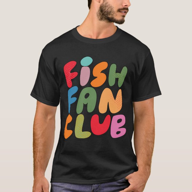 Camiseta Clube de Fãs de Peixes (Versão B) (Frente)