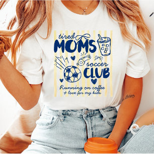Camiseta Clube de Futebol das Mães Cansadas Texto Personali