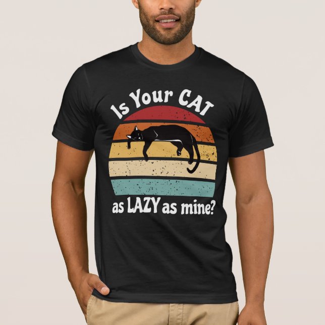 Camiseta Clube de Gato Preguiçoso - Lei de Salão Felino (Frente)