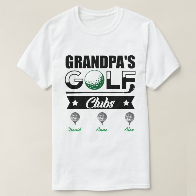 Camiseta Clube de Golfe do Vovô Personalizado da RD (Frente do Design)