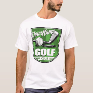 Camiseta Clube de Golfe NOME Pro Golfista Jogador Personali