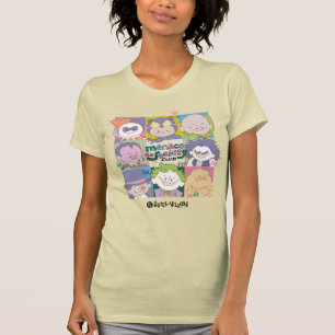 Camiseta Clube de Gráficos de Vilões Ameaçadores da Socieda