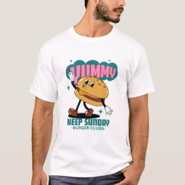 Camiseta Clube de hambúrguer delicioso