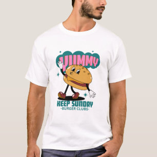 Camiseta Clube de hambúrguer delicioso