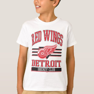 Camiseta Clube de Hóquei Detroit Red Wings Cinza Oficialmen