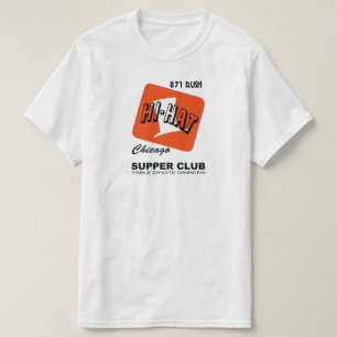 Camiseta Clube de jantar, Rua Rush, Chicago, IL.