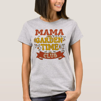Camiseta Clube de Jardim da Mamãe Retrô Tipografia Vintage