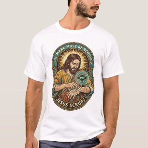 Camiseta Clube de Jesus Carimbo na Mão Não Sai Humor Matina