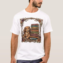Clube de Leitura de Dachshund Aconchegante Camiset