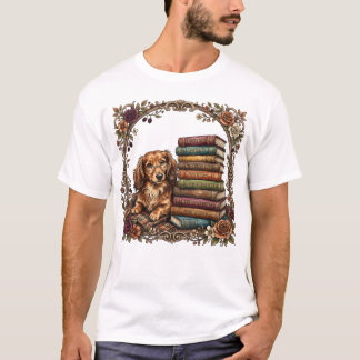 Camiseta Clube de Leitura de Dachshund Aconchegante Camiset