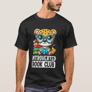 Camiseta Clube de Leitura de Livros Introvertido Amante de 