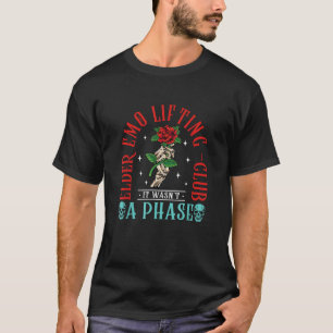 Camiseta Clube de Levantamento de Emo Idoso Não Foi uma Fas