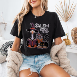 Camiseta Clube de Livros SALEM Livro de Halloween Animais