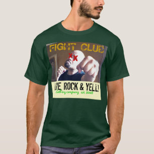 CAMISETA CLUBE DE LUTA - AO VIVO, ROCK E YELL!