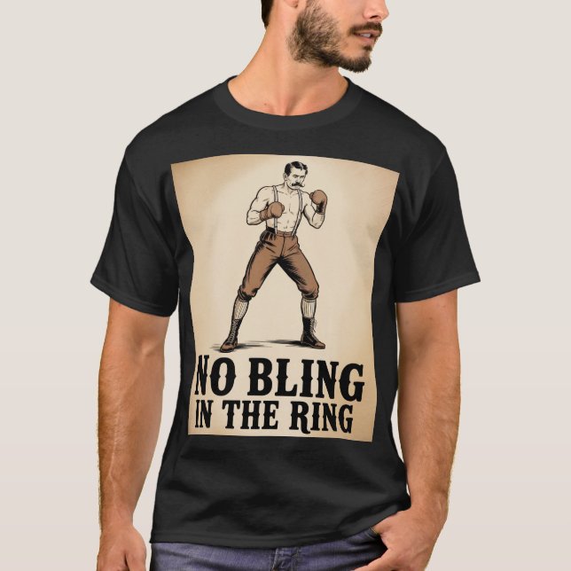 Camiseta Clube de Luta - Sem Bling No Anel (Frente)