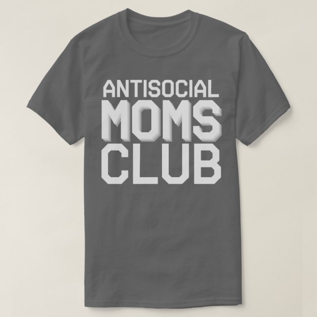 Camiseta clube de mães antissociais (Frente do Design)