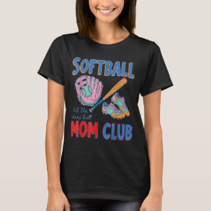 Camiseta Clube de mães de softball acerte a droga da bola 