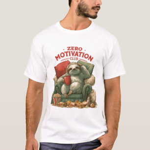 Camiseta Clube de Motivação Zero Preguiça Relaxando na Polt