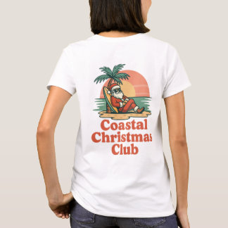 Camiseta Clube de Natal Costeiro Impresso | Papai Noel Rela