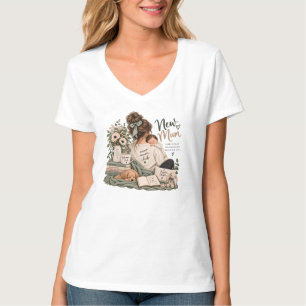 Camiseta Clube de Nova Mãe Estética Aconchegante da Materni