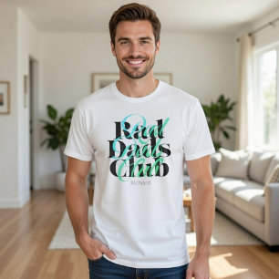 Camiseta Clube de Pais Incríveis Tipografia Teal Moderna Pe