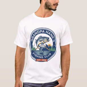 Camiseta Clube de Pesca Personalizado do Vovô