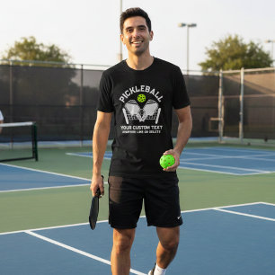 Camiseta Clube de Pickleball Raquete e Bola Personalizados 