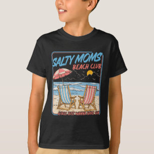 Camiseta Clube de praia das mães salgadas férias de verão